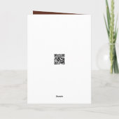 Carte 50e anniversaire Ours dans une forêt (Dos)