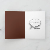 Carte 50e anniversaire Ours dans une forêt (Intérieur)