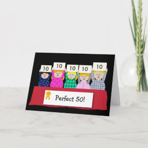 Carte 50e anniversaire personnalisable