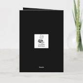 Carte 50e anniversaire Photo Gold Moderne (Dos)