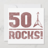 Carte 50e anniversaire Rocks (Devant)