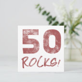 Carte 50e anniversaire Rocks (Debout devant)