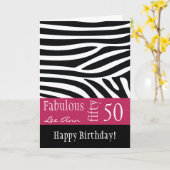 Carte 50e Birthday Card pour les femmes enceintes (Fleur jaune)