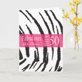 Carte 50e Birthday Card pour les femmes enceintes (Fleur jaune)