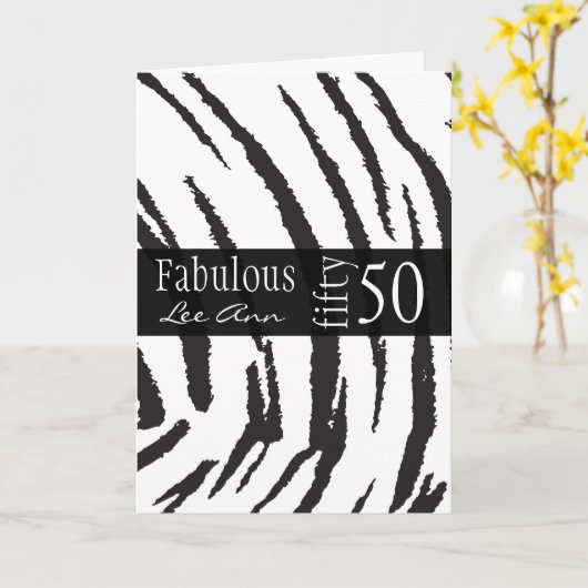 Carte 50e Birthday Card pour les femmes enceintes (Fleur jaune)