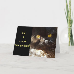 Carte **50e HUMOUR D'ANNIVERSAIRE** NE L'ATTENDAIT PAS!