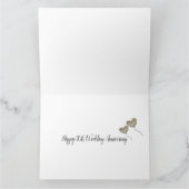 Carte 50e Mariage d'or Anniversaire grand ballon d'or (Intérieur)