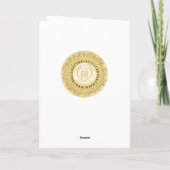 Carte 50ème anniversaire de mariage or (Dos)