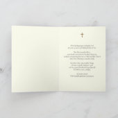 Carte 50ème anniversaire d'or pour le prêtre (Intérieur)