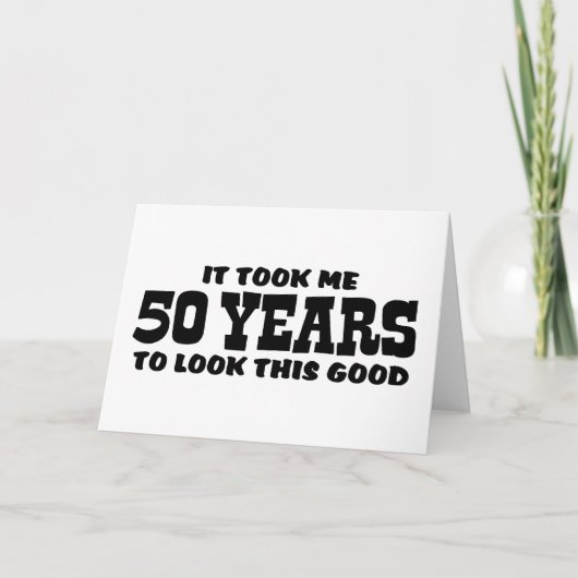 Carte 50th Birthday (Devant)