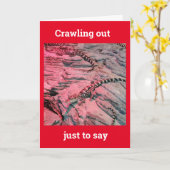 Carte *50th BIRTHDAY* FROM THIS COOL LIZARD Card (Fleur jaune)