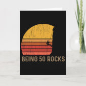 Carte 50th Birthday Rock Climbing  (Devant)