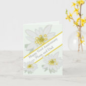 Carte 51e anniversaire du Mariage (Fleur jaune)