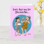 Carte 51e anniversaire humoristique (Fleur jaune)