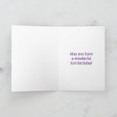 Carte 51e anniversaire : Pink Stripes and Hearts "51" + (Intérieur)