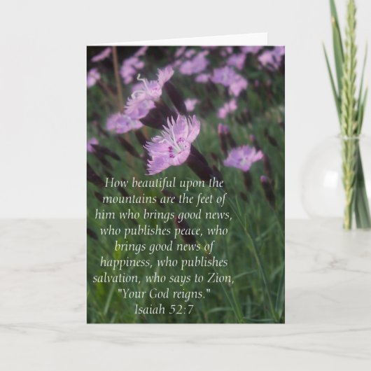 Carte 52:7 d'Isaïe (Devant)