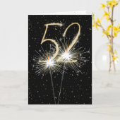 Carte 52e anniversaire du mariage (Fleur jaune)