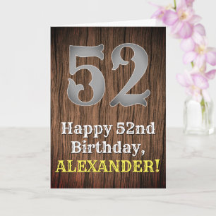 Carte 52e anniversaire : Pays inspiré par l'Ouest Look, 