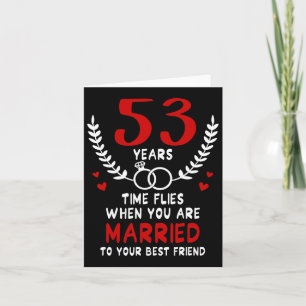 Carte 53 Ans De Vol Marié Aux Meilleurs Couples Ami