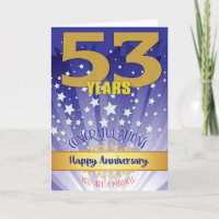53e anniversaire de rétablissement chiffre gras