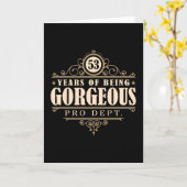 Carte 53ème anniversaire (53 ans d'être magnifique) (Fleur jaune)