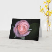 Carte 5434-Rose Pêche (Fleur jaune)