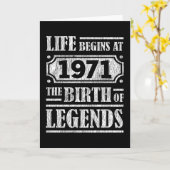 Carte 54 Ans 1971 Naissance De La Légende 54e Anniversai (Fleur jaune)