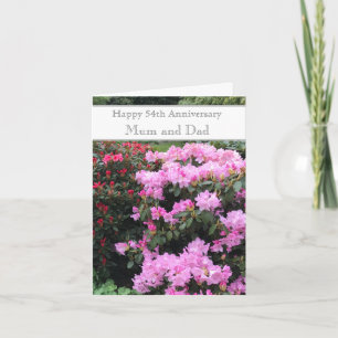 Carte 54e anniversaire du Mariage