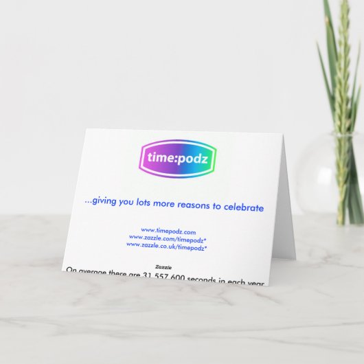 Carte 555 555 555 secondes (17 ans + 7 mois) (Dos)