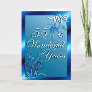 Carte 55 Années merveilleuses (anniversaire)