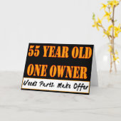 Carte 55 Ans, Un Propriétaire - Besoin De Pièces, Faire (Fleur jaune)