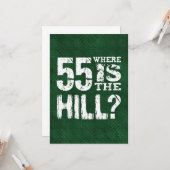 Carte 55 Où Est La Colline Funny 55e Anniversaire GR55Z (Devant/Arrière en situation)