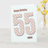 Carte 55e anniversaire (Fleur jaune)