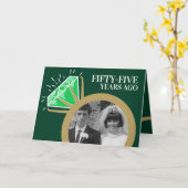 Carte 55e anniversaire Boucle d'or émeraude maintenant p (Fleur jaune)