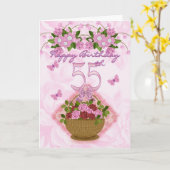 Carte 55e anniversaire dame spéciale, Roses et fleurs -  (Fleur jaune)