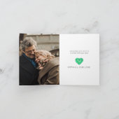 Carte 55e anniversaire de mariage Émeraude Amour si fort (Intérieur)