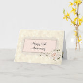 Carte 55e anniversaire Hydrangea Bouquet (Fleur jaune)