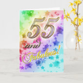 Carte 55e anniversaire pour quelqu'un Fabulous (Fleur jaune)