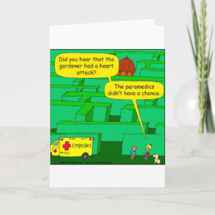 Carte 561 Caricature d'attaque cardiaque dans un labyrin
