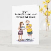 Carte 56e anniversaire de Geezer (Fleur jaune)