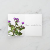 Carte 56e anniversaire du Mariage Globe Amaranth (Intérieur)