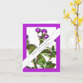 Carte 56e anniversaire du Mariage Globe Amaranth (Fleur jaune)