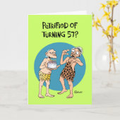 Carte 57 ans (Fleur jaune)