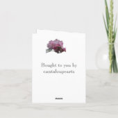 Carte 57e anniversaire du Mariage Rhododendron rose (Dos)