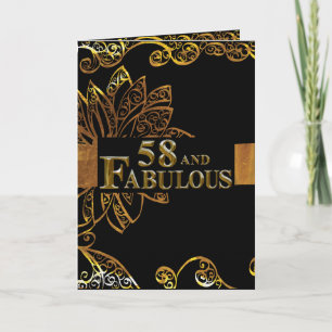 Carte 58e anniversaire