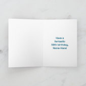 Carte 58e anniversaire : Arc en ciel amusant #, Nom pers (Intérieur)