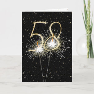 Carte 58e anniversaire du mariage