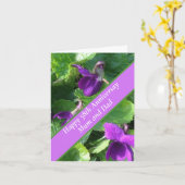 Carte 58e anniversaire du Mariage (Fleur jaune)