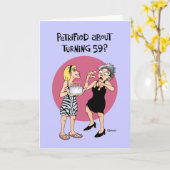 Carte 59 ans à nouveau Salutation d'anniversaire (Fleur jaune)