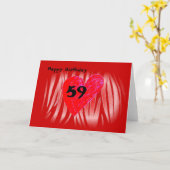Carte 59e anniversaire (Fleur jaune)
